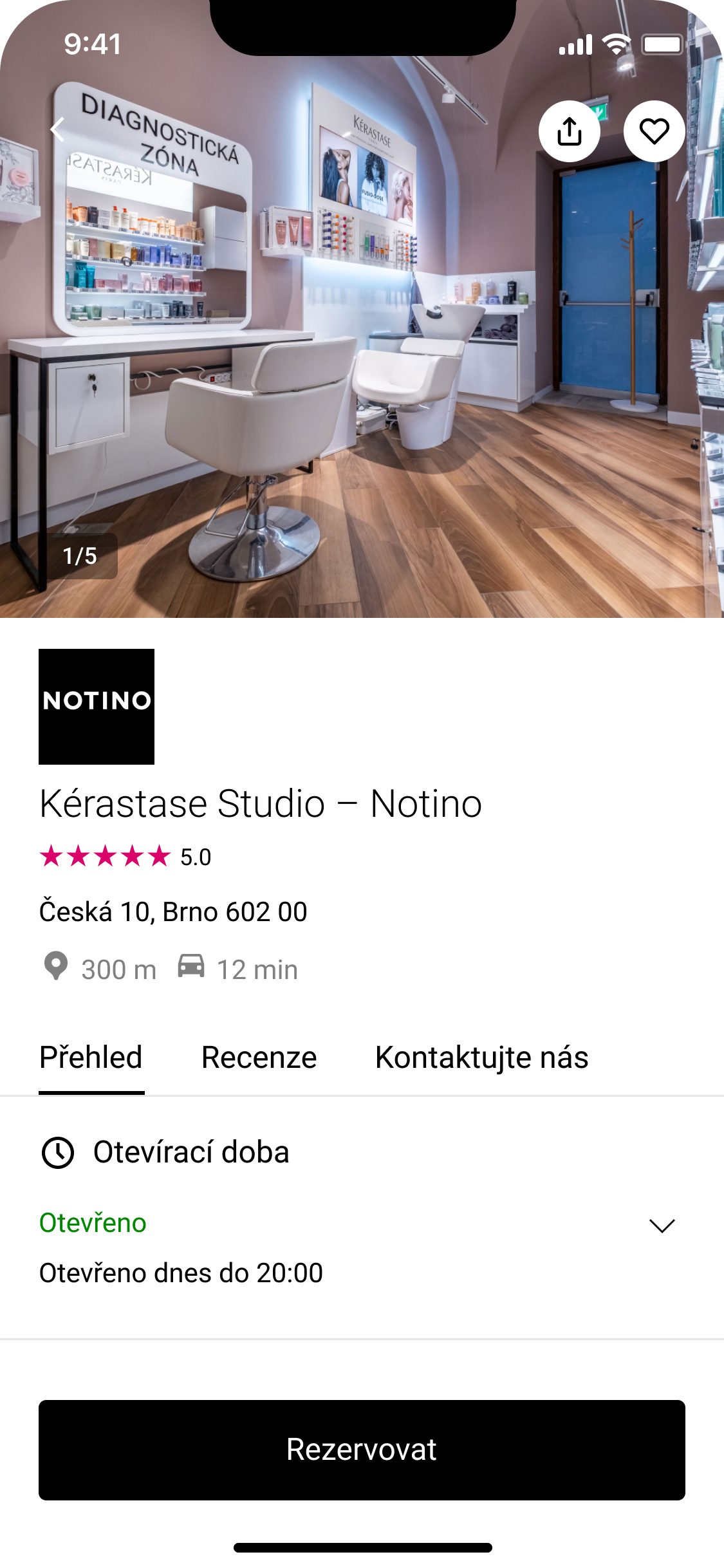 Aplikace Notino Partner na displeji smartphonu