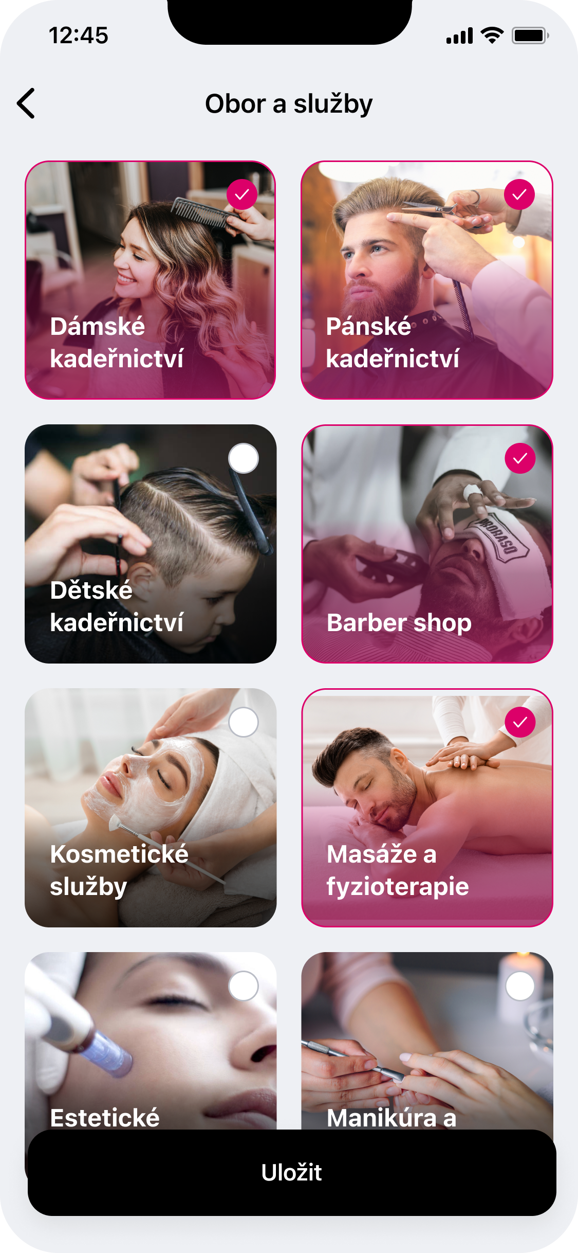 Aplikace Notino Partner na displeji smartphonu